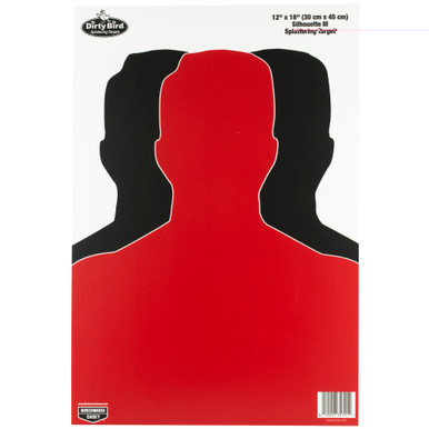 Birchwood Casey Dirty Bird Silhouette III Target 8x12 18-pack front view