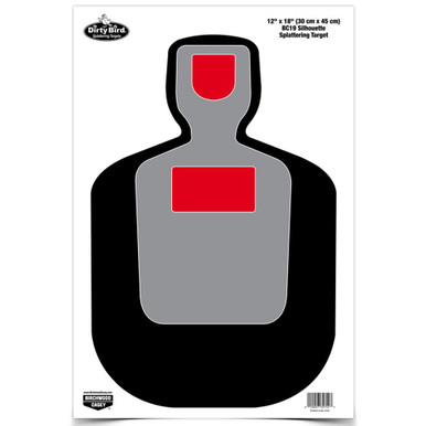 Birchwood Casey Dirty Bird BC-19 Silhouette Target 8-Pack front view