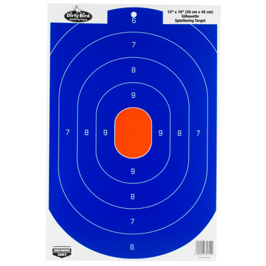 Birchwood Casey Dirty Bird Black and Orange Silhouette Targets 8-Pack