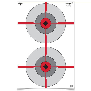 Birchwood Casey Eze-Scorer Bullseye Target 23x35 inch 100-pack