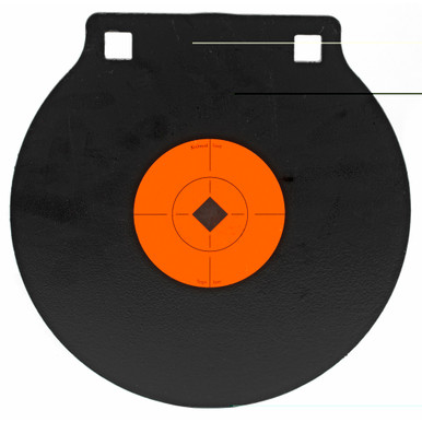 Birchwood Casey 8 inch AR500 steel gong target with two mounting holes