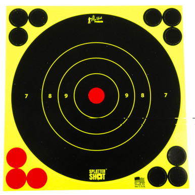 Pro-Shot Green Bullseye Target showing reactive paster detail