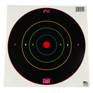 Pro-Shot Multi-Color Bullseye Target detail showing ring colors and scoring zones