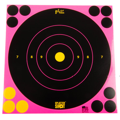 Pro-Shot Pink Bullseye Target showing bullseye ring detail