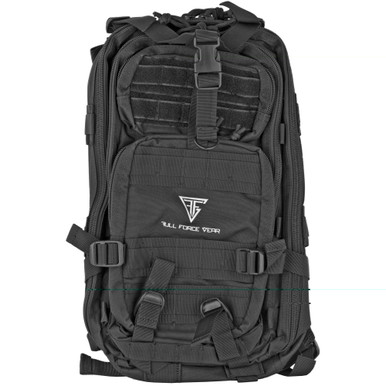 Full Forge Gear Hurricane Tactical Backpack Black MOLLE - Front View