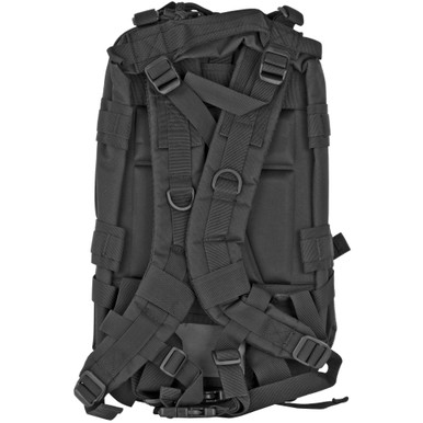 Full Forge Gear Hurricane Tactical Backpack Black MOLLE - Side and Detail View