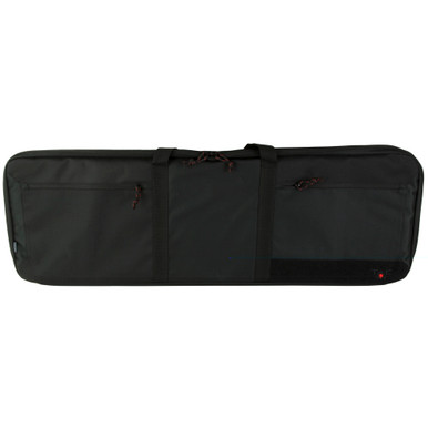 Allen Company Tac-Six 38-Inch Tactical Rifle Case in black 600D polyester with front compartment and rope handles