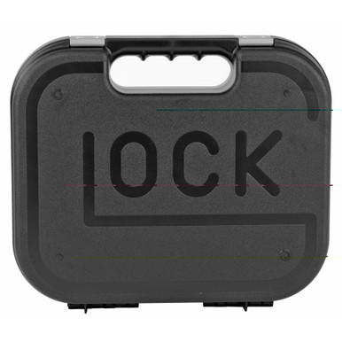 Glock OEM pistol case with cleaning brush, rod, and cable accessories