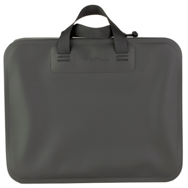 Magpul DAKA Double Pistol Case Semi-Rigid Black open showing foam-lined interior with pistol sleeves and magazine retention bands