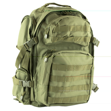 NcStar VISM Tactical MOLLE Backpack Olive Green – Front View