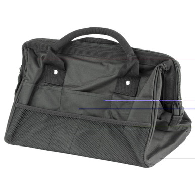 NcStar VISM Range Bag Black - Interior and Pocket Detail