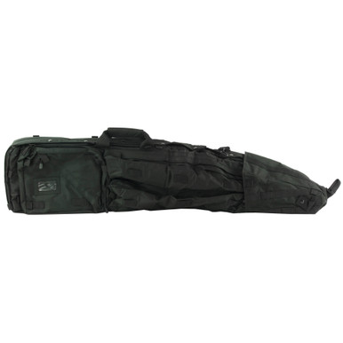 NCSTAR VISM Double Rifle Drag Bag Black PVC closed exterior view