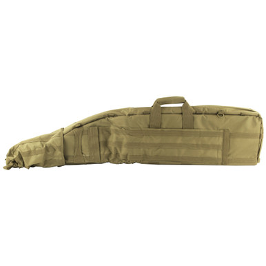 NCSTAR VISM Double Rifle Drag Bag in Tan – interior view showing padded divider and snap buttons
