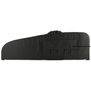 NcStar 52-inch scoped rifle case in black with shoulder strap and zipper closure
