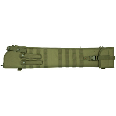 NcStar Tactical Shotgun Scabbard Green - Detail View Showing Retention Strap