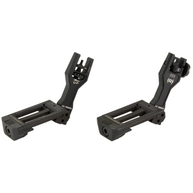 Strike Industries Sidewinder BUIS II flip-up backup iron sight, black, front view