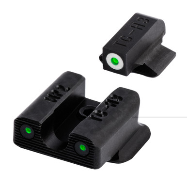TruGlo Trit Pro Night Sights for S&W Bodyguard - white dot tritium front and rear set