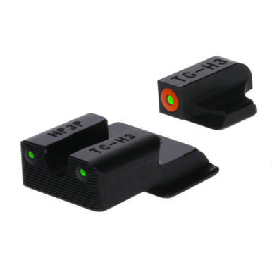 TruGlo TRIT PRO Night Sights for S&W EZ 9 with orange front sight ring