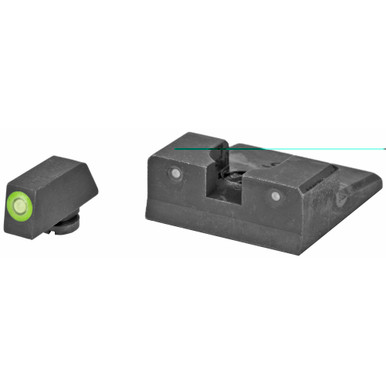 XS Sights R3D Night Sights for Taurus G2 – Green Ember front sight, front view