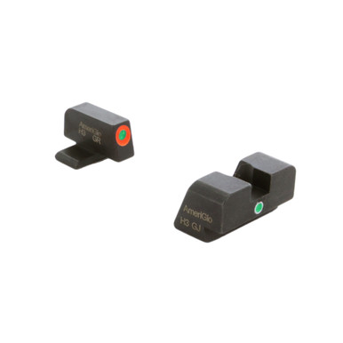 AmeriGlo I-Dot Night Sights FN High Power – alternate view showing tritium inserts