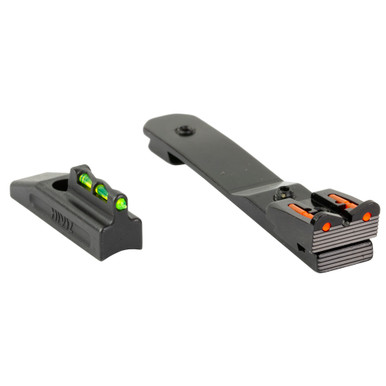 HiViz Henry H001 Sight Set showing all four included LitePipe color options