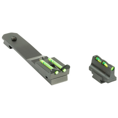 HiViz LiteWave Sight Set showing interchangeable LitePipe colors