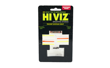 HiViz TriComp sight installed on vent-ribbed shotgun barrel