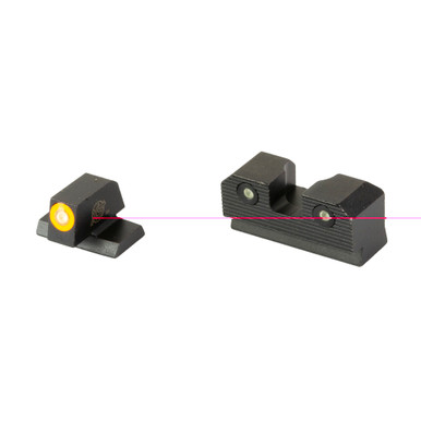XS Sights R3D 2.0 Night Sights for Canik TP9SF with orange front sight — front view