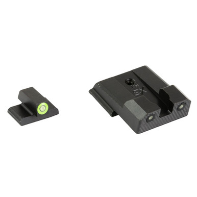 XS R3D 2.0 HK P30 night sights – photoluminescent green front sight detail