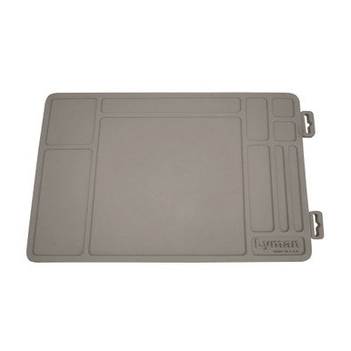 Lyman Essential Gun Maintenance Mat laid flat showing printed surface