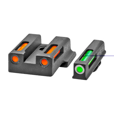 HiViz LightWave H3 Tritium Fiber Optic Night Sights for S&W M&P 380 Shield EZ
