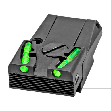 HiViz Adjustable Rear Sight for Ruger Mk I II III IV and 22/45 with LitePipes