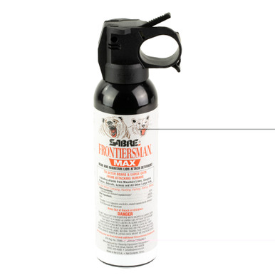SABRE Frontiersman MAX 7.9oz Bear and Mountain Lion Spray black canister