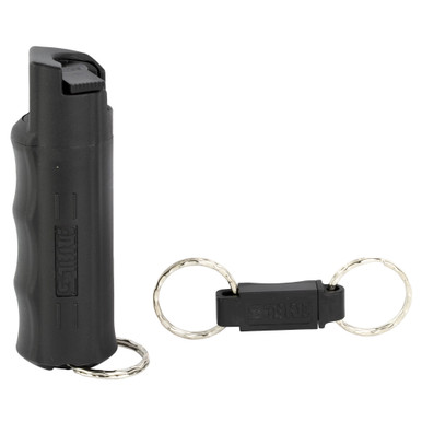 SABRE Black Hardcase Pepper Spray with keychain clip