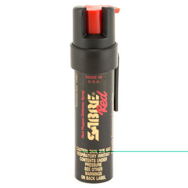 SABRE Red Pocket Pepper Spray with Belt Clip front view