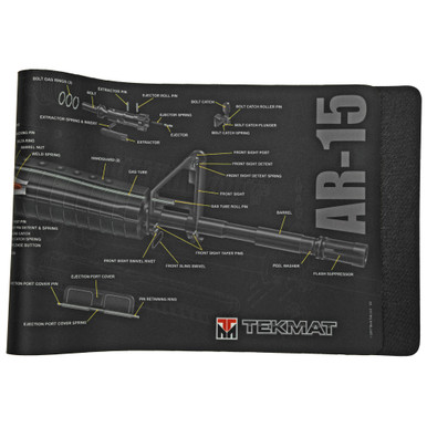 TekMat AR-15 Cutaway Cleaning Mat 36 inch full view