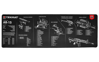 TekMat Ultra 44 AR-15 Mat corner detail showing stitched edge and thick padding