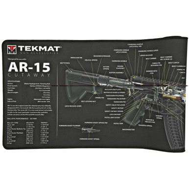 TekMat Ultra 44 AR-15 Cutaway Gun Cleaning Mat full surface view