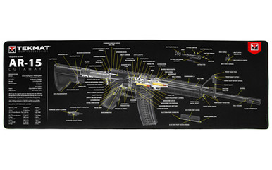 TekMat Ultra 44 AR-15 Cleaning Mat showing cutaway diagram detail