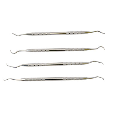Tipton 4-Piece Stainless Steel Gun Cleaning Pick Set laid out showing all four picks