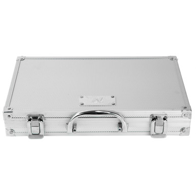 NcStar Universal Cleaning Kit open aluminum case with all included components