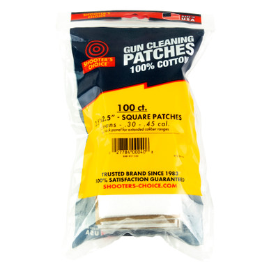 SHOOTER'S CHOICE - CLEANING PATCH - 2.5" - 100 PK
