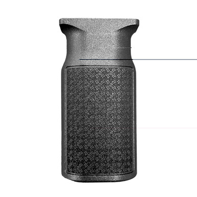 Amend2 M-LOK Vertical Foregrip in Black mounted view