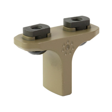 Arisaka Defense M-LOK Indexer Forward Grip in FDE Tan – front view