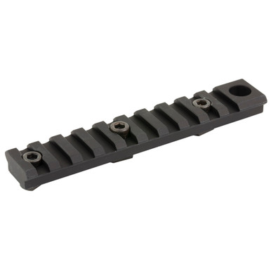 Arisaka Defense 3-inch M-LOK Picatinny Rail with QD Socket Slot - front view