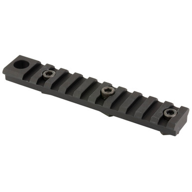 Arisaka Defense 3-inch M-LOK Picatinny Rail with QD Socket Slot - detail view