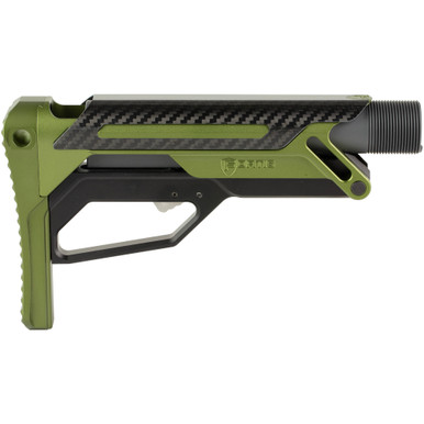 Fortis LA Stock OD Green – Lever Action Clamp Detail View