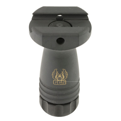 GG&G SFG-1 Short Vertical Forend Grip in black – front profile view
