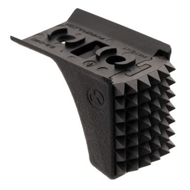 Magpul M-LOK Barricade Hand Stop in black — side profile showing polymer body and mounting hardware