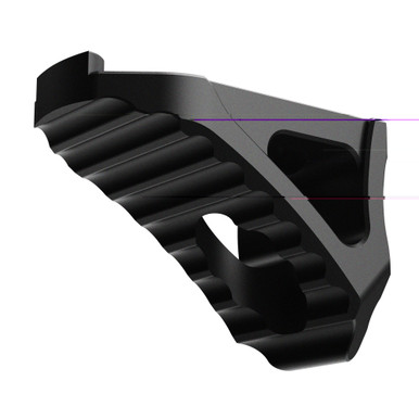 Rise Armament RA-030 Micro Handstop Black anodized alternate angle